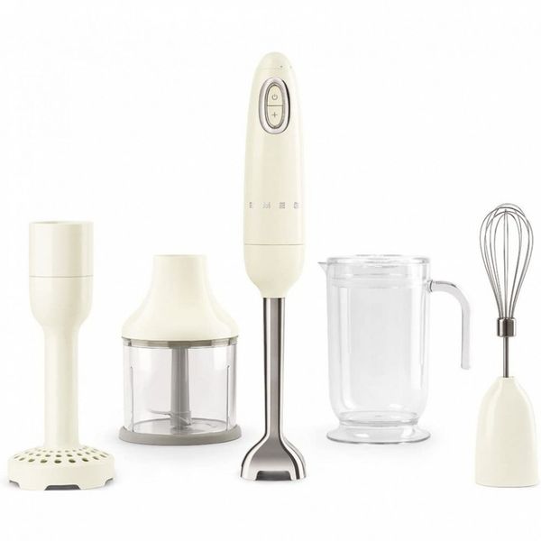 Smeg HBF02CRUS Mixer com Velocidade Ajustável e Acessórios 350W, Creme
