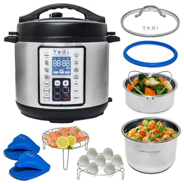 Yedi Houseware Panela de Pressão Elétrica Capacidade 5.7L 110V