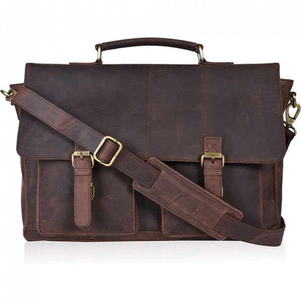 Clifton Heritage Bolsa, Pasta de Couro p, Laptop Unissex