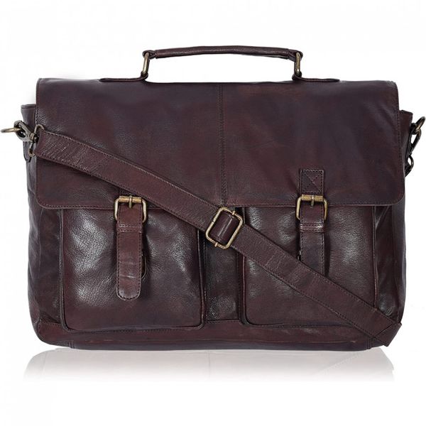Clifton Heritage Bolsa, Pasta de Couro para Laptop Vintage Unissex