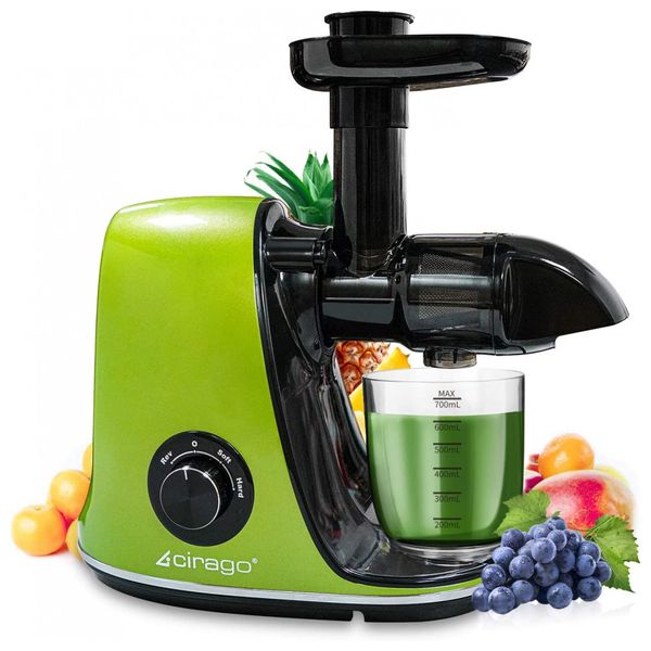 Centrífuga de Frutas com 2 Velocidades Ajustáveis, 150W, 110v, CIRAGO ZM1504, Verde