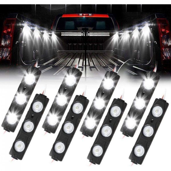 Luz LED Automotiva Decorativa Interna Externa 8 Peças à Prova Dágua Marcador Lateral
