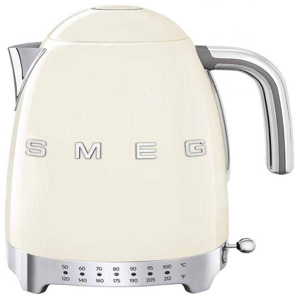 KFL04 Chaleira Elétrica Capacidade 1.7L, com Desligamento Automático, preta, SMEG KLF04BLUS, Preto