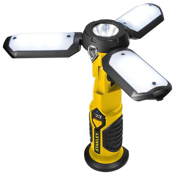 SAS, Lanterna Led, 300 lumens, com carregador de energia USB, 110 V, STANLEY SAS, Amarelo