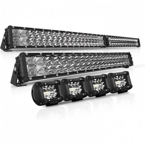Farol de Milha LED Off Road 28000 Lúmens 106x55x10cm 10 50V À Prova Dágua e Trepidação