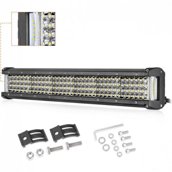Farol de Milha LED Off Road 45,7cm 462W 46200 Lúmens 9 32V Suporte Ajustável Impermeável