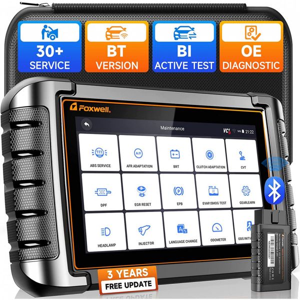 Scanner Automotivo FOXWELL NT630P ABS OBD2 OBDII ABS Atualização OnLine Tela Colorida