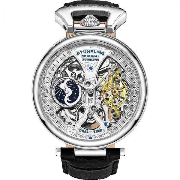 Relógio Stuhrtling Analógico Masculino Automático Modelo 3920,1, STUHRLING 3920.1, Dorado