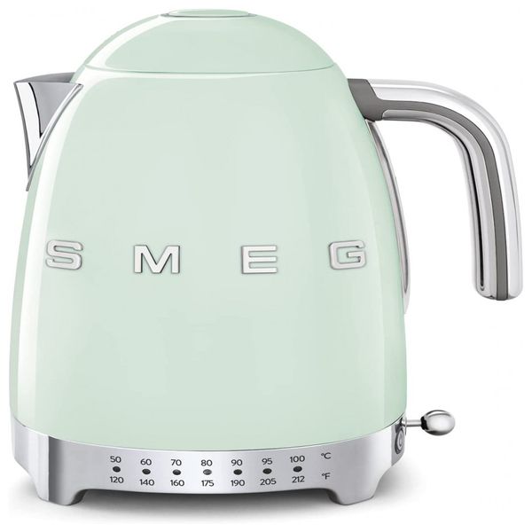 Retro Chaleira Elétrica Capacidade 1.7L 1500W, KFL04 PGUS, 110v, SMEG KLF04PGUS, Verde