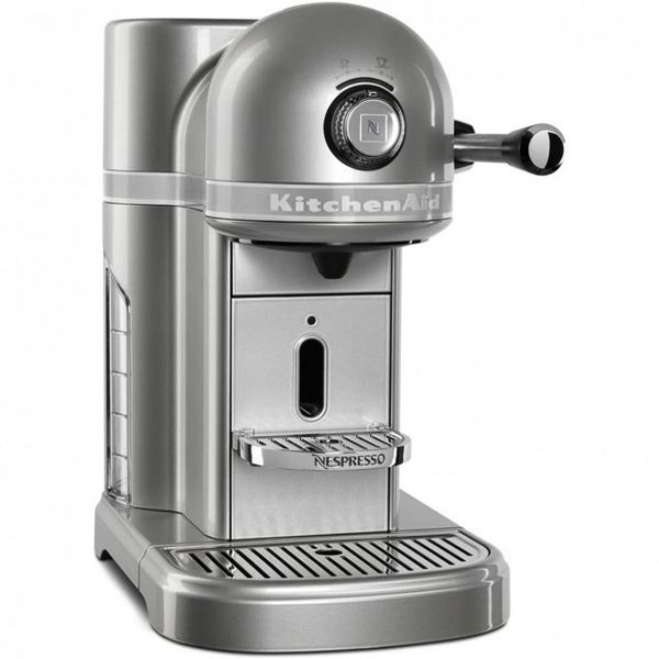 Cafeteira KitchenAid KES0503SR Nespresso 1,3L Tanque Removível Seletor de Infusão em Metal