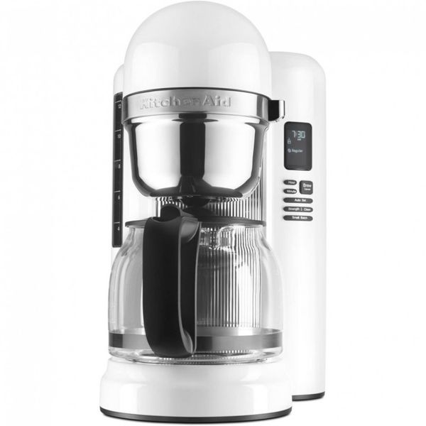 Kitchenaid Cafeteira Elétrica 12 Xícaras Com Um Toque Programável até 24h Com Um Toque Cor Branca