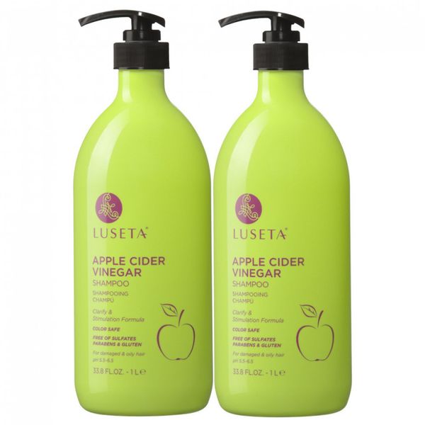 Shampoo e Condicionador Vinagre de Maçã Para Cabelos Danificados e Oleosos 1 Litro