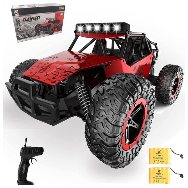 Off Road Controle Remoto Sem Fio Até 80mts Suspensão Independente Botão Giratório Bi Motor