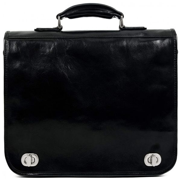 Bolsa, Pasta de Couro para Laptop, TIME RESISTANCE 5205401, Preto