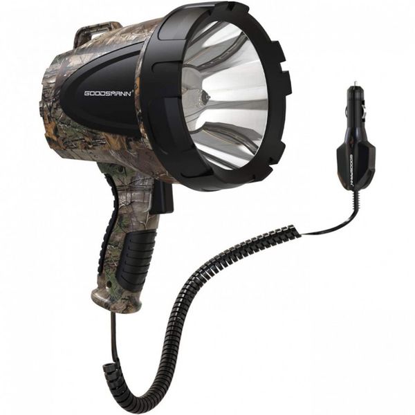 Lanterna LED GOODSMANN 1500 Lúmens 12V Inundação Halogênio Até 620mts Plugue 12 volts