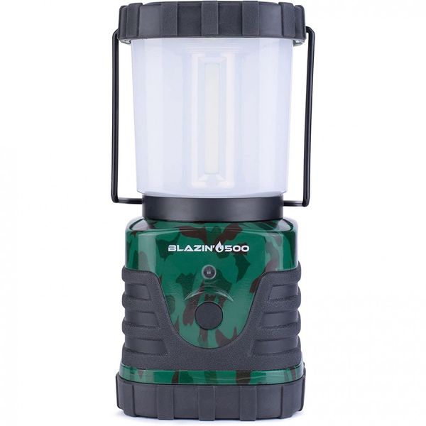 Lanterna LED 500 Lúmens Mais Brilhante Ideal para Camping Bateria Dura Até 6 Dias, BLAZIN BISON, Verde Escuro