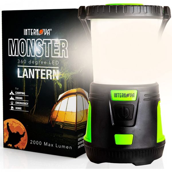 Lanterna LED 1500 Lúmens Internova Monster Gancho de Base Retrátil Kit de Emergência