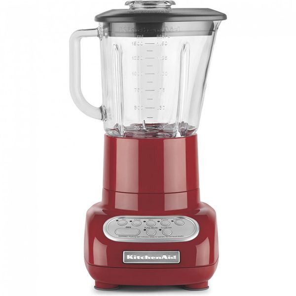 Liquidificador KitchenAid 5 Velocidades com Jarra de Vidro liquidificador, Empire Red 110V 1,41 Litros
