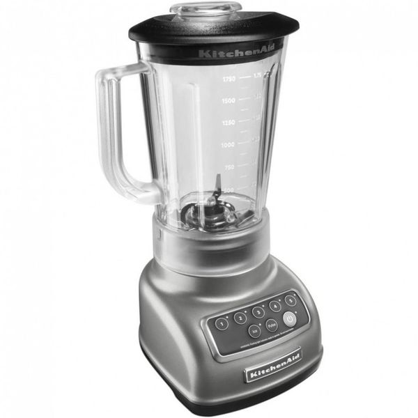 Liquidificador KitchenAid de 5 velocidades com jarro de 1.66Litros BPA Free Prata 110V