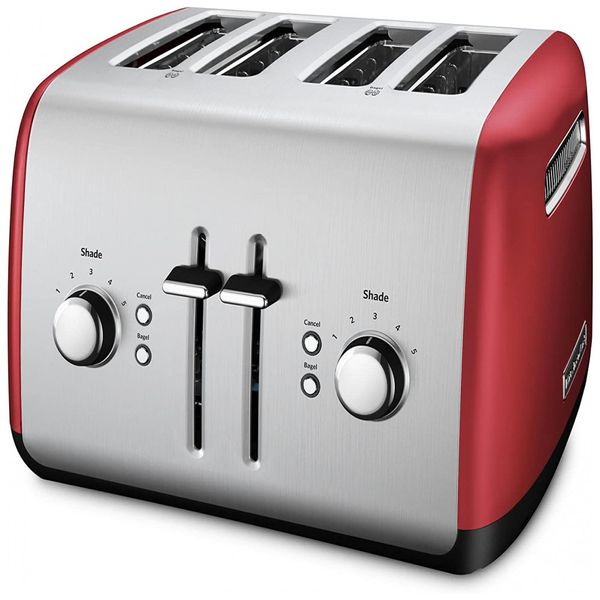 KitchenAid Torradeira, c, 4 fatias, 1800W, 110V, vermelha
