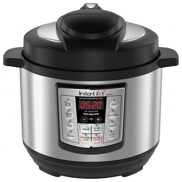 Instant Pot Panela de Pressão Elétrica IP LUX60V3, 6 em 1, Aço Inoxidável, Preto com Prata 110V