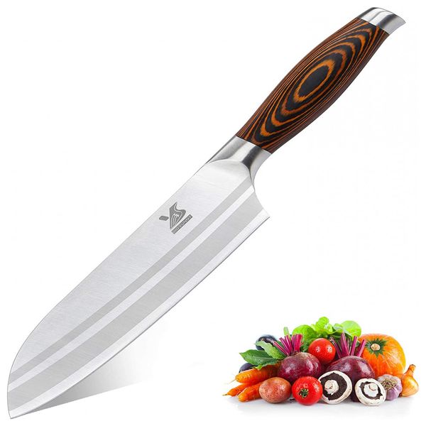 Faca Santoku, MSY BIGSUNNY, Marrom
