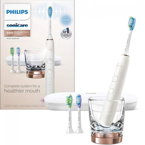 Philips Sonicare DiamondClean Escova de Dentes Elétrica, Smart, recarregável, 1 unidade, branca
