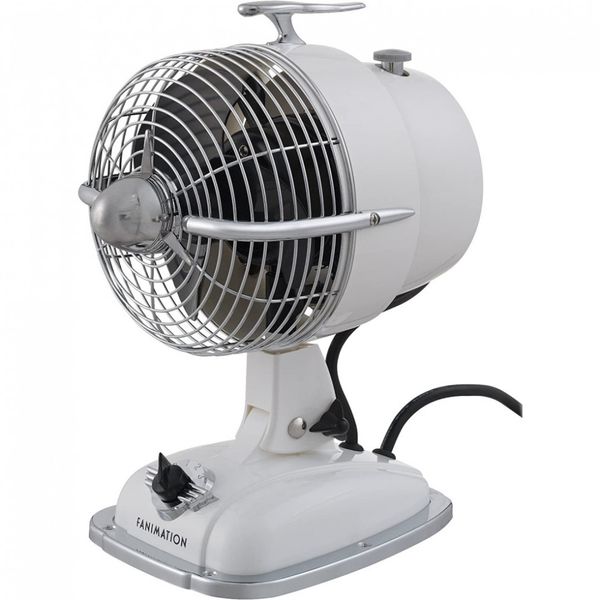 Fanimation Ventilador Retro de Mesa de , 110V, Azul