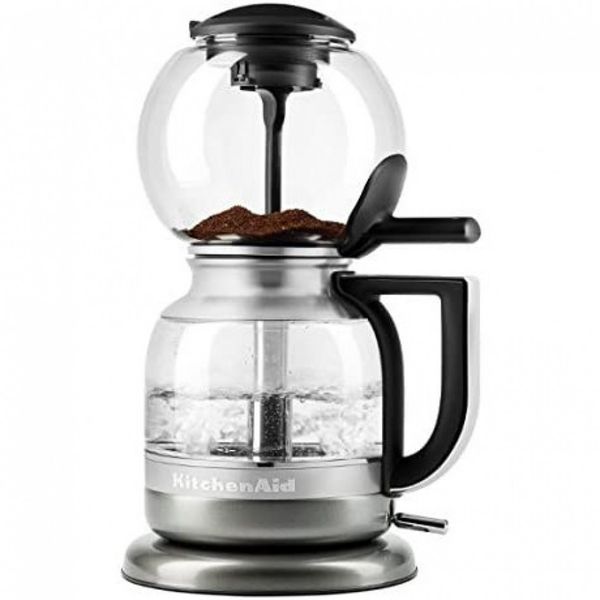 Cafeteira Elétrica KitchenAid, 8 Xícaras, Cinza e Preto 110V