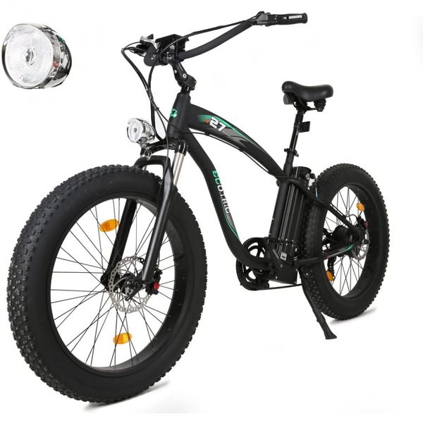 Bicicleta Elétrica Motorizada 7 Velocidades, 750W, ECOTRIC, Preto