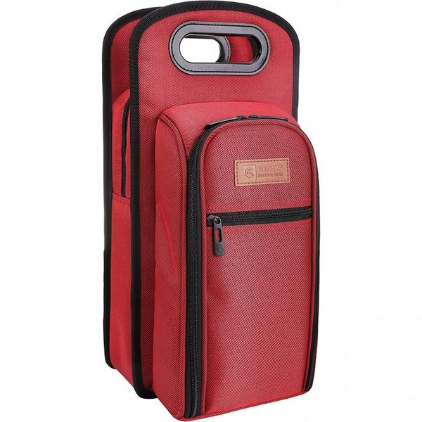 Bolsa Térmica Para Transporte de Vinhos até 1 Garrafa, ALLCAMP OUTDOOR GEAR, Vermelho