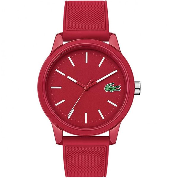 Relógio Masculino de Quartzo, com Pulseira de Silicone, LACOSTE 2010988, Vermelho