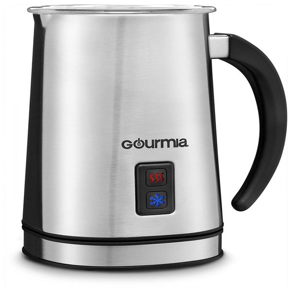 Espumador Elétrico 3 em 1 para Leite 240 mL, Aço Inoxidável, 110v, GOURMIA GMF225, Prateado