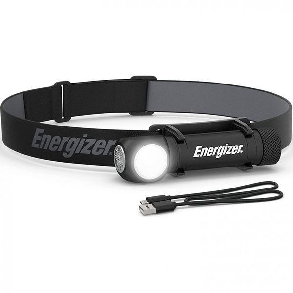 GearLigh Lanterna de Cabeça 1000LM, à Prova D IPX4, Alcace 500M, 5W, 110v, ENERGIZER 039800138941, Preto