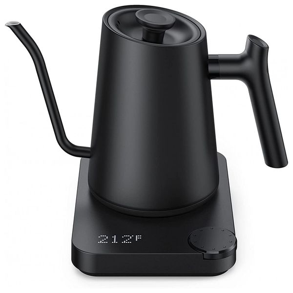 Chaleira Elétrica 0.9L, Aço Inoxidável, 1200W, 110v, AIRYOYO, Preto