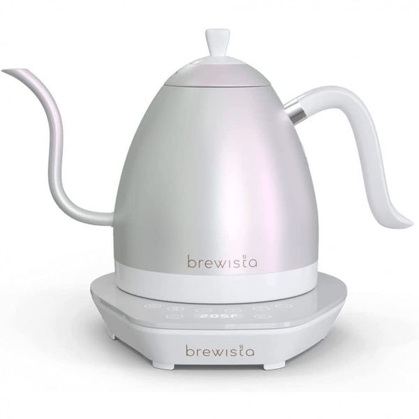 Chaleira Elétrica Capacidade 1L, Cabo Ergonômico, 1500W, Perola, 110v, BREWISTA, Branco