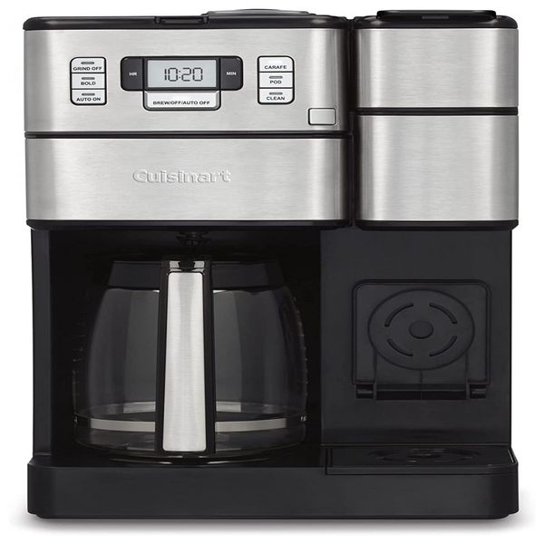 Cafeteira Elétrica Automática 2 em 1 Capacidade 1.1L, CUISINART SS GB1, Prateado