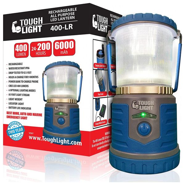 Lanterna de LED 1500 Lúmens Carregador USB Celular Resistente à Água e Queda, TOUGH LIGHT FBA400 LR, Azul Escuro