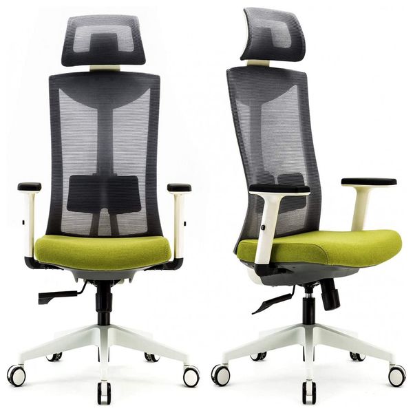 Cadeira de Escritório Ergonômica Ajustável com Apoio para Braços, SIHOO, Cinza