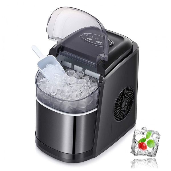 Máquina de Gelo Automática Portátil até 11 kg de Gelo em 24h, 110v, ANTARCTIC STAR, Preto