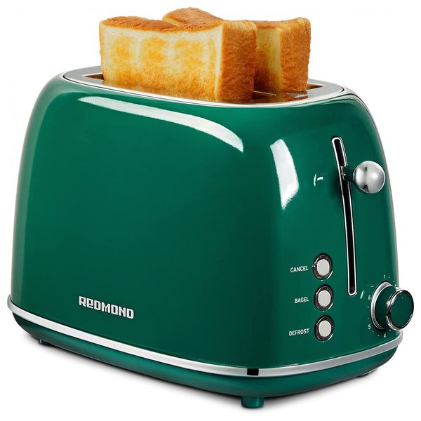 Torradeira Elétrica, 2 fatias, Estilo Retro, ST028, 110v, REDMOND WT 330A, Verde