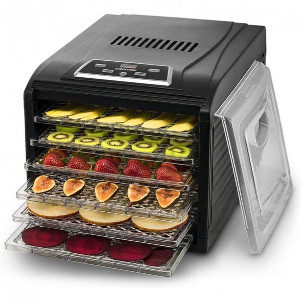 Desidratador de Alimentos, com 6 bandejas, 480W, preto, 110v, GOURMIA COMINHKPR102091, Preto