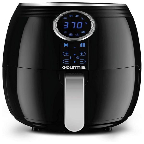 Fritadeira Elétrica Airfryer Digital, Aço Inoxidável, 110v, GOURMIA GAF575, Preto