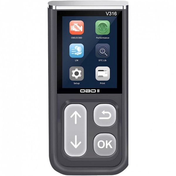 Scanner Automotivo com Diagnóstico OBD2 Profissional, Bluetooth, 12V, AMTIFO, Cinza