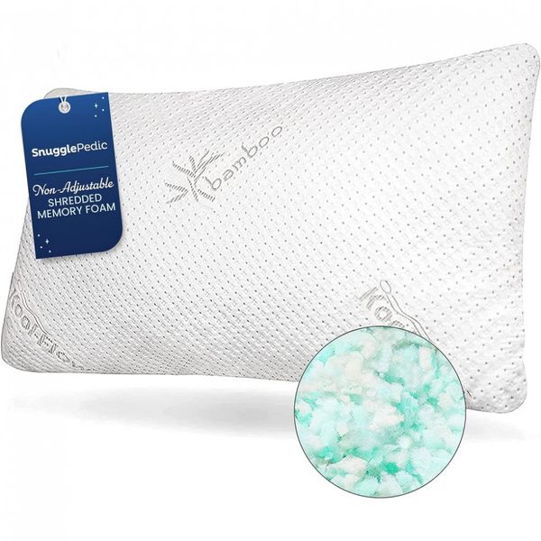Travesseiro com Espuma Viscoelástica com Capa Removével, 91 x, 1 UN, SNUGGLE PEDIC snug k, Branco