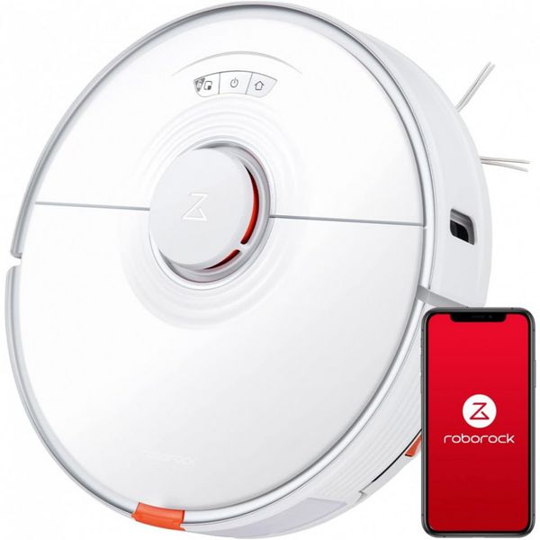 Aspirador de Pó Robô 2500PA com Controle de Voz Área 199 m2, ROBOROCK S7, Branco
