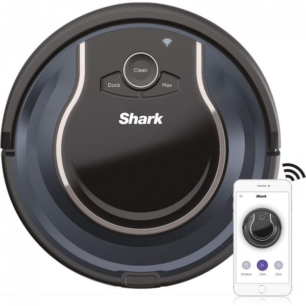 Aspirador de Pó Robô ION, com navegação avançada, WiFi, multifunção, preto e azul marinho, 110v, SHARK RV761, Azul Marinho
