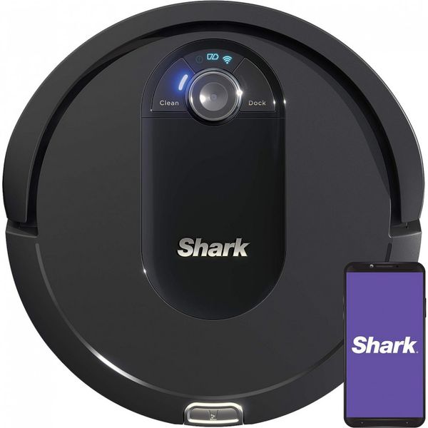 Aspirador de Pó Robô IQ, com navegação avançada, WiFi, multifunção, preto, 110v, SHARK AV993, Preto