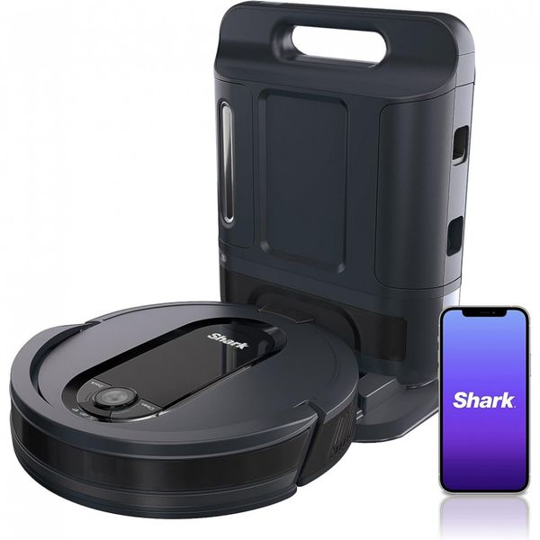 Aspirador de Pó Robô IQ Robot, com navegação avançada, WiFi, multifunção, preto, 110v, SHARK AV1010AE, Preto