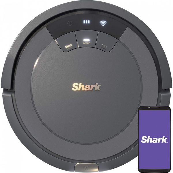 Aspirador de Pó Robô ION, com Wi Fi, controle de Voz e multifunção, preto, 110v, SHARK AV753, Preto